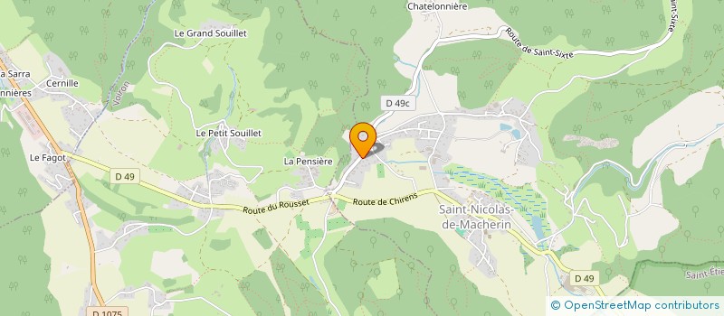 localisation de l'entreprise DURAND MNS  SAINT-NICOLAS-DE-MACHERIN