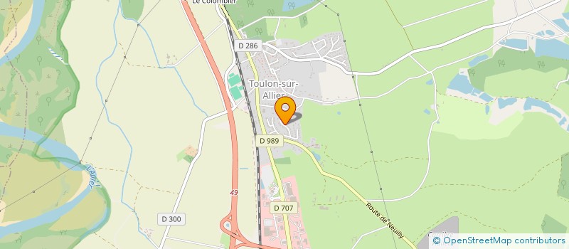 localisation de l'entreprise DURAND PASCAL à TOULON-SUR-ALLIER