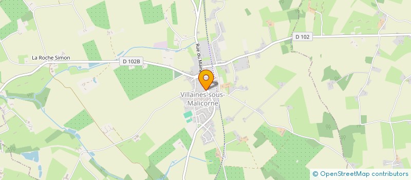 localisation de l'entreprise DURAND PASCAL  VILLAINES-SOUS-MALICORNE