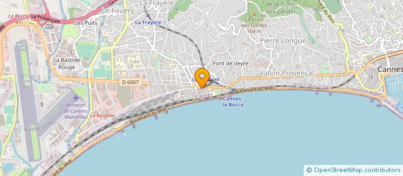 localisation de l'entreprise DURAND-PEREZ à CANNES