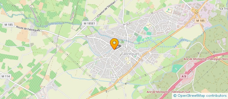 localisation de l'entreprise DURAND PLOMBERIE à FABREGUES