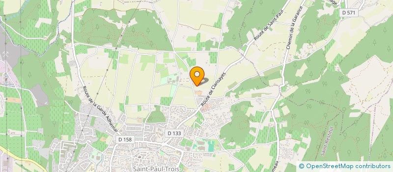 localisation de l'entreprise DURAND PONCIE  SAINT-PAUL-TROIS-CHATEAUX