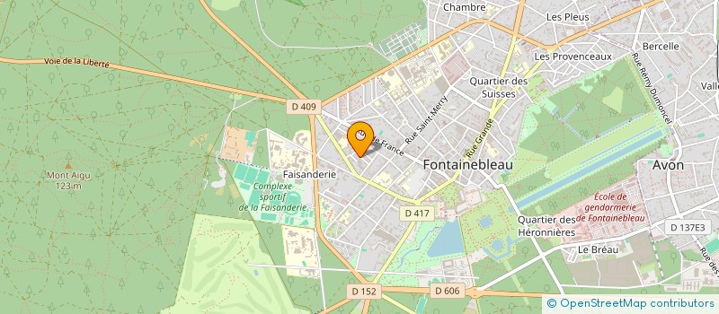 localisation de l'entreprise DURAND PRESTATIONS SERVICES à FONTAINEBLEAU