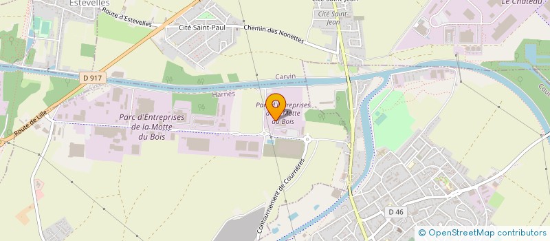 localisation de l'entreprise DURAND PRODUCTION à HARNES