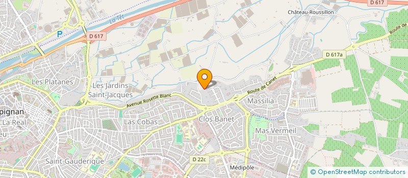 localisation de l'entreprise DURAND PROMOTION  PERPIGNAN