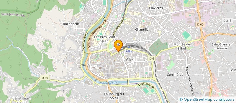localisation de l'entreprise DURAND TOURISME à ALES