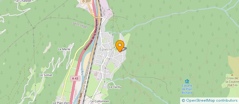 localisation de l'entreprise DURAND TRAVAUX PUBLICS  EPIERRE