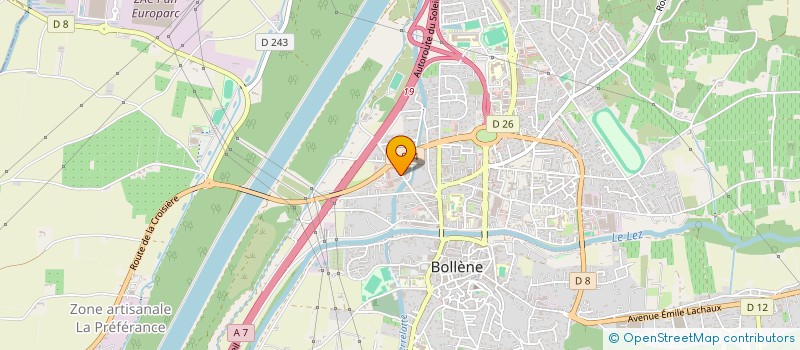 localisation de l'entreprise DURAND-VALVASON  BOLLENE