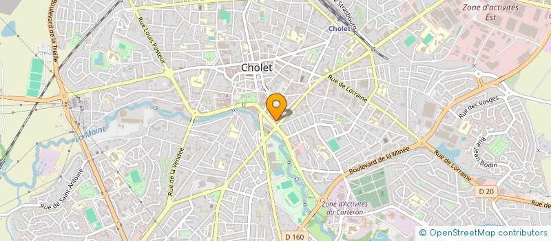 localisation de l'entreprise DURAND VIDANGE à CHOLET