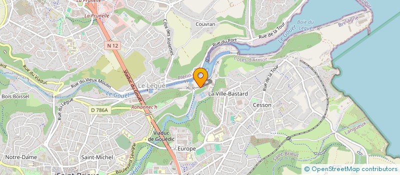 localisation de l'entreprise DURANDAL à SAINT-BRIEUC