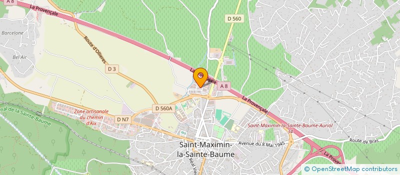 localisation de l'entreprise DURANDAL à SAINT-MAXIMIN-LA-SAINTE-BAUME