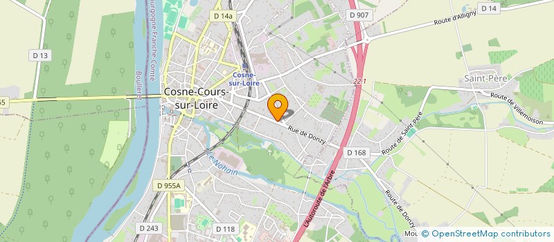 localisation de l'entreprise DURANDAL à COSNE-COURS-SUR-LOIRE