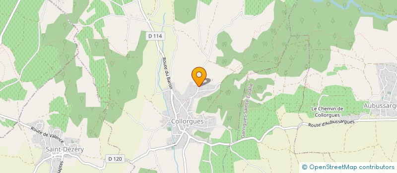 localisation de l'entreprise DURANDEUX TERRASSEMENT  AUBUSSARGUES