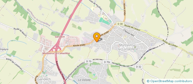 localisation de l'entreprise DURANDSON  MONTASTRUC-LA-CONSEILLERE