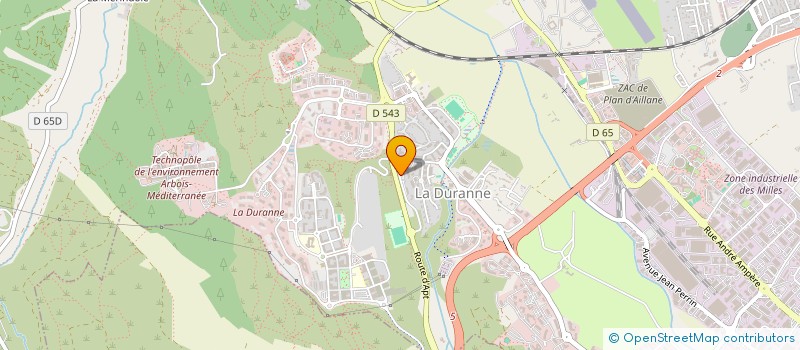 localisation de l'entreprise DURANNE SPORTS à AIX-EN-PROVENCE