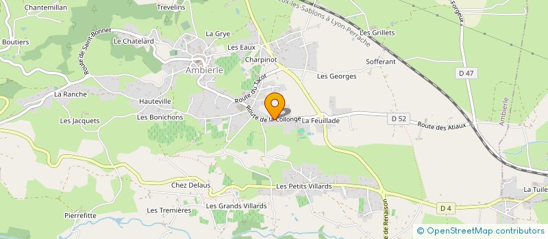 localisation de l'entreprise DURANSEAUD à AMBIERLE