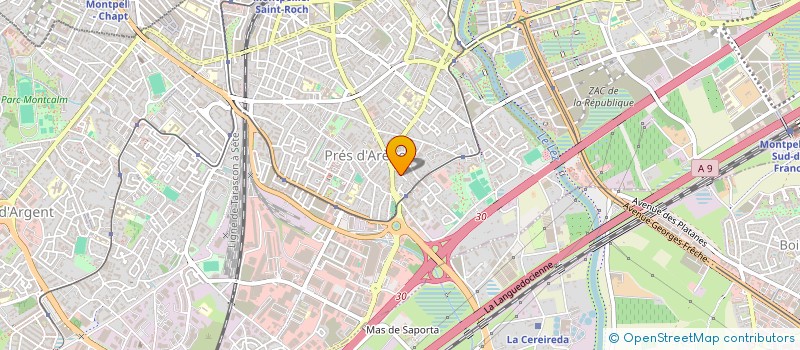 localisation de l'entreprise DURANT LEONEL - SIAU à MONTPELLIER