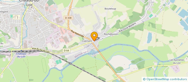 localisation de l'entreprise DURANT NATHALIE ET HERISSON JEAN  MONTVAL-SUR-LOIR