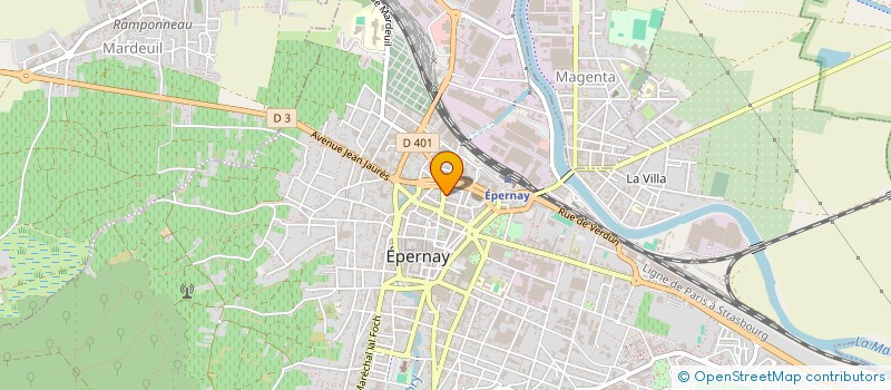 localisation de l'entreprise DURANT SPORT  EPERNAY