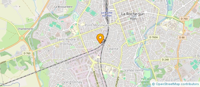 localisation de l'entreprise DURANTEAU  LA ROCHE-SUR-YON