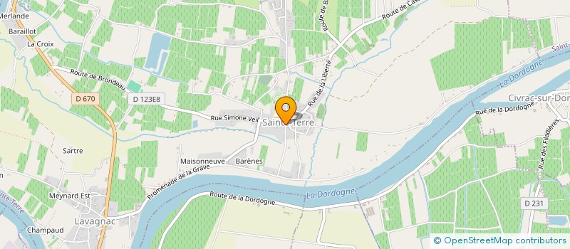 localisation de l'entreprise DURANTEAU MICHEL GUY MICHELINE  FLAUJAGUES