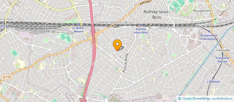 localisation de l'entreprise DURANTON-MILLET à AULNAY-SOUS-BOIS