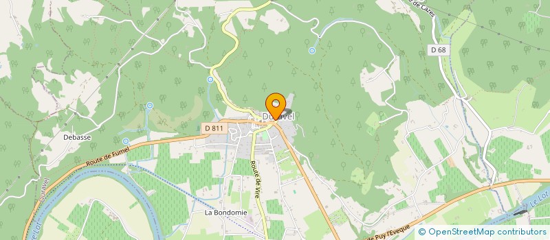 localisation de l'entreprise DURAVEL ASSOCIATION DES COMMERCANTS, ARTISANS ET PRODUCTEURS (DACAP)  DURAVEL