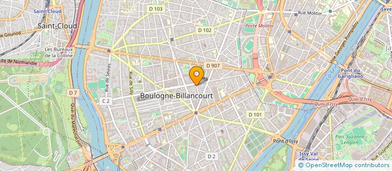 localisation de l'entreprise DURAVIA  BOULOGNE-BILLANCOURT