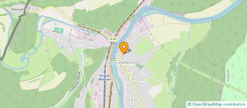 localisation de l'entreprise DURBECQ/DUVAL  VIREUX-WALLERAND