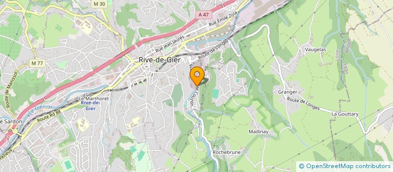 localisation de l'entreprise DURCIMAT à RIVE-DE-GIER
