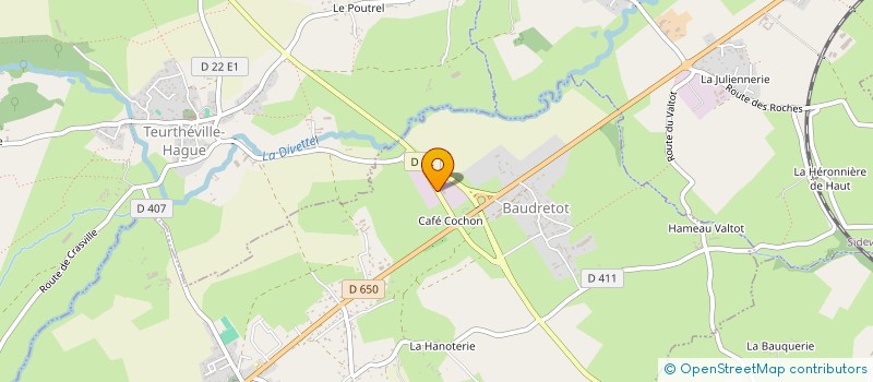 localisation de l'entreprise DUREL  MARTINVAST