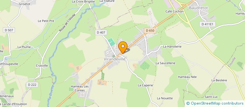 localisation de l'entreprise DUREL  VIRANDEVILLE