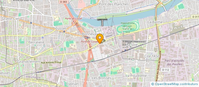 localisation de l'entreprise DURELEC TRANSFORMATEURS à VILLEURBANNE