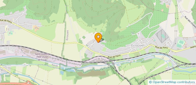 localisation de l'entreprise DURELLO  ECROUVES