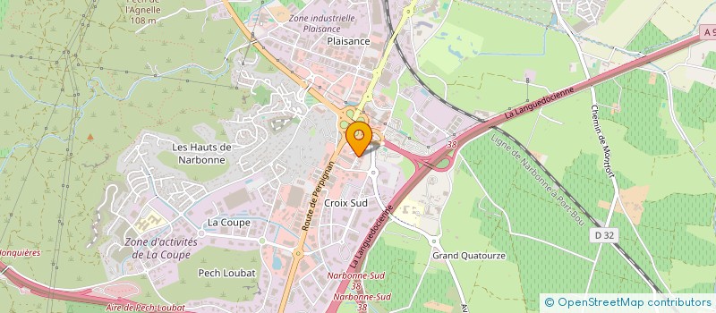 localisation de l'entreprise DURENAR à NARBONNE