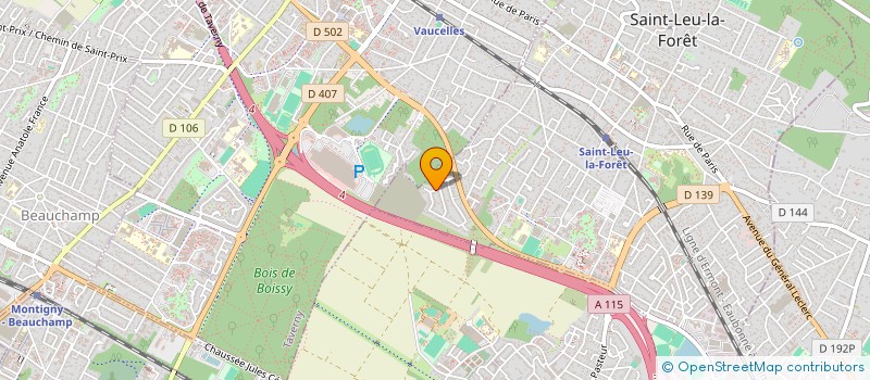 localisation de l'entreprise DURENOV à SAINT-LEU-LA-FORET