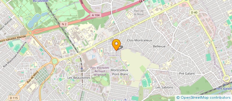 localisation de l'entreprise DURENTE  VILLEPINTE