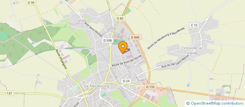 localisation de l'entreprise DURET à LE NEUBOURG