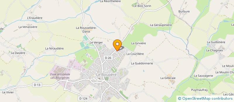localisation de l'entreprise DURET DAVID à LE BOUPERE