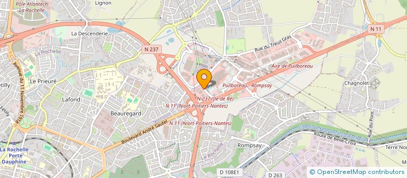 localisation de l'entreprise DURET EQUIPEMENT  PUILBOREAU