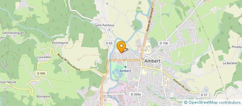 localisation de l'entreprise DURET ET FILS  AMBERT