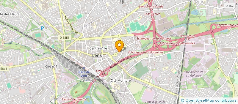 localisation de l'entreprise DURETETE  LENS