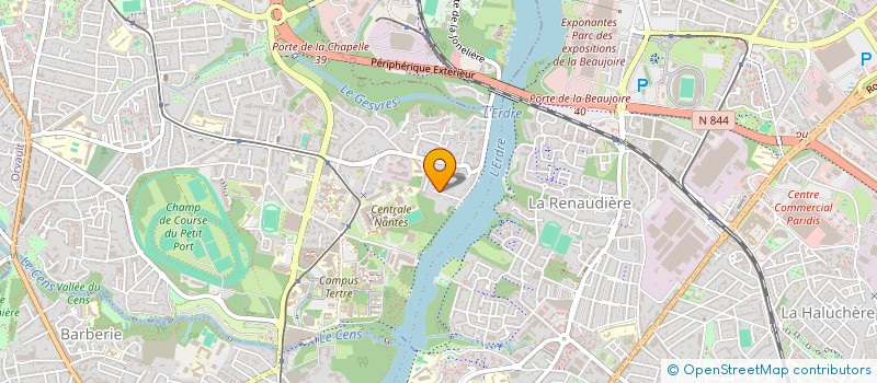 localisation de l'entreprise DURETETE EQUIDIA à NANTES