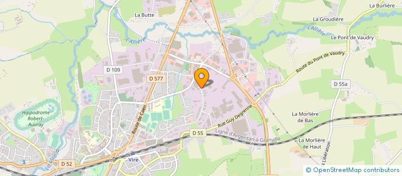 localisation de l'entreprise DUREY CHANCEY VIRE à VIRE-NORMANDIE