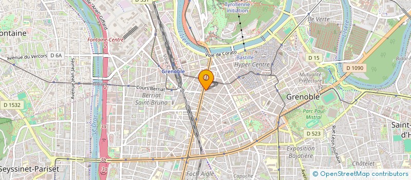localisation de l'entreprise DUREYDE à GRENOBLE