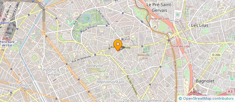 localisation de l'entreprise DURF LAB à PARIS