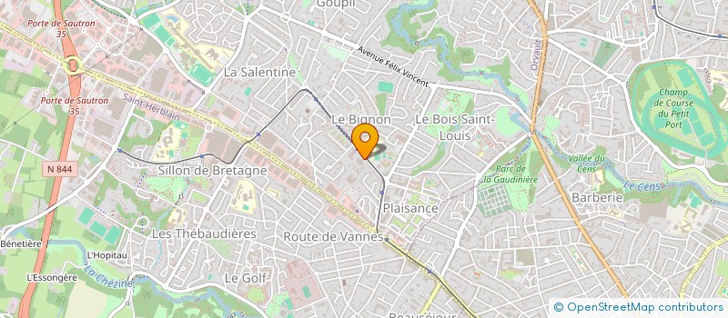 localisation de l'entreprise DURGA à ORVAULT
