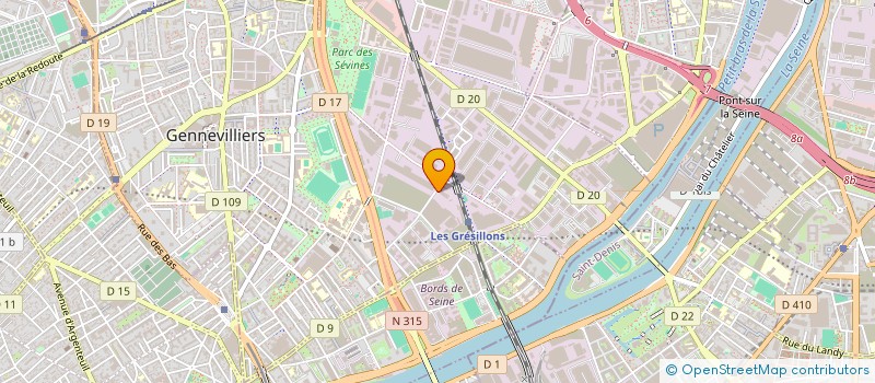localisation de l'entreprise DURGALITH SA à GENNEVILLIERS