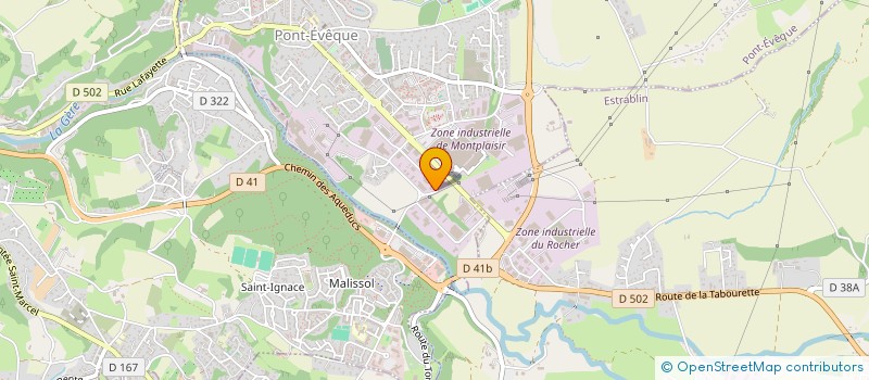 localisation de l'entreprise DURIEUX  PONT-EVEQUE