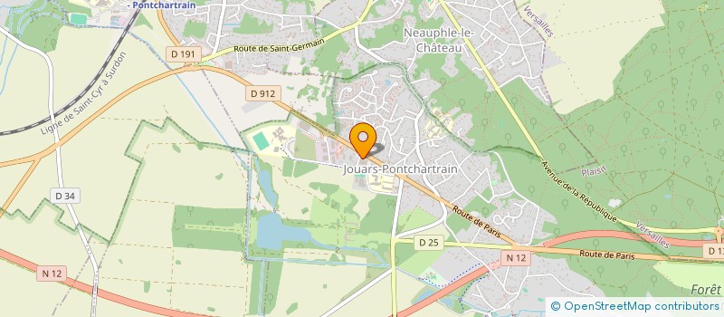 localisation de l'entreprise DURIEUX EDELIN MARTIN  JOUARS-PONTCHARTRAIN